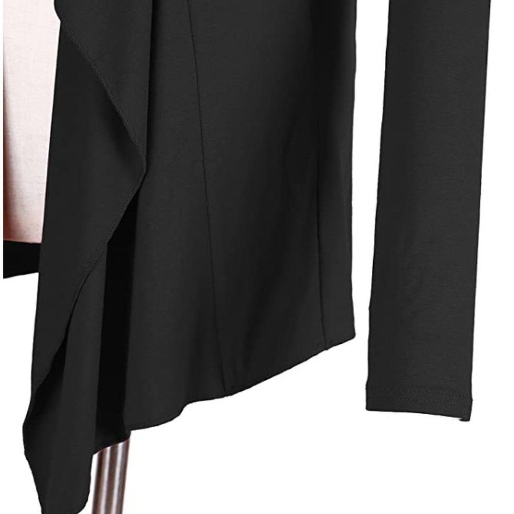 NWT Urban CoCo Open Front Black Cardigan Size XXL - Picture 5 of 7